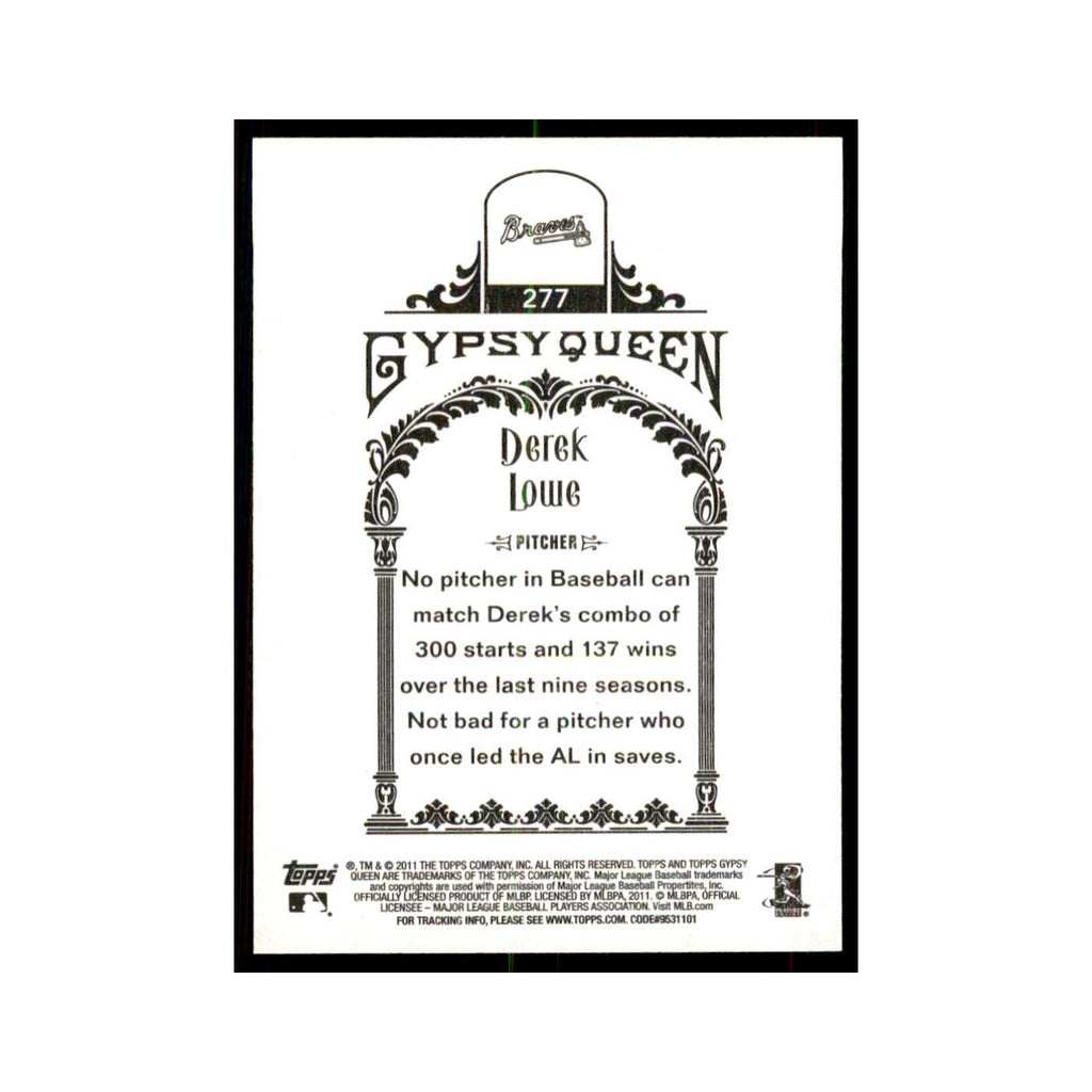 2011 Topps Gypsy Queen Derek Lowe Braves #277