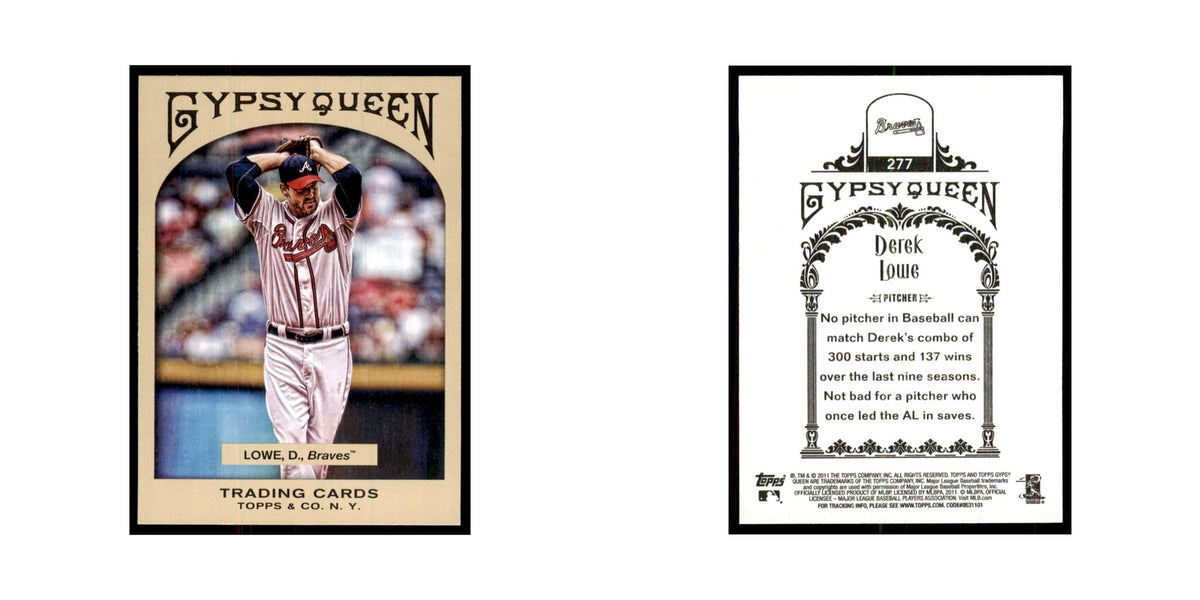 2011 Topps Gypsy Queen Derek Lowe Braves #277