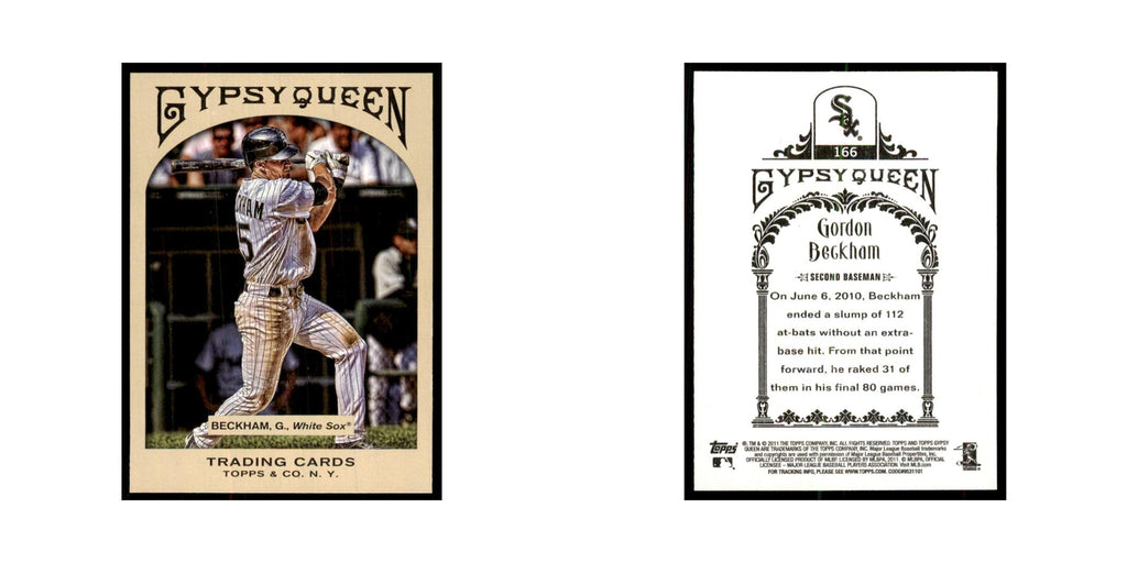 2011 Topps Gypsy Queen Gordon Beckham White Sox #166