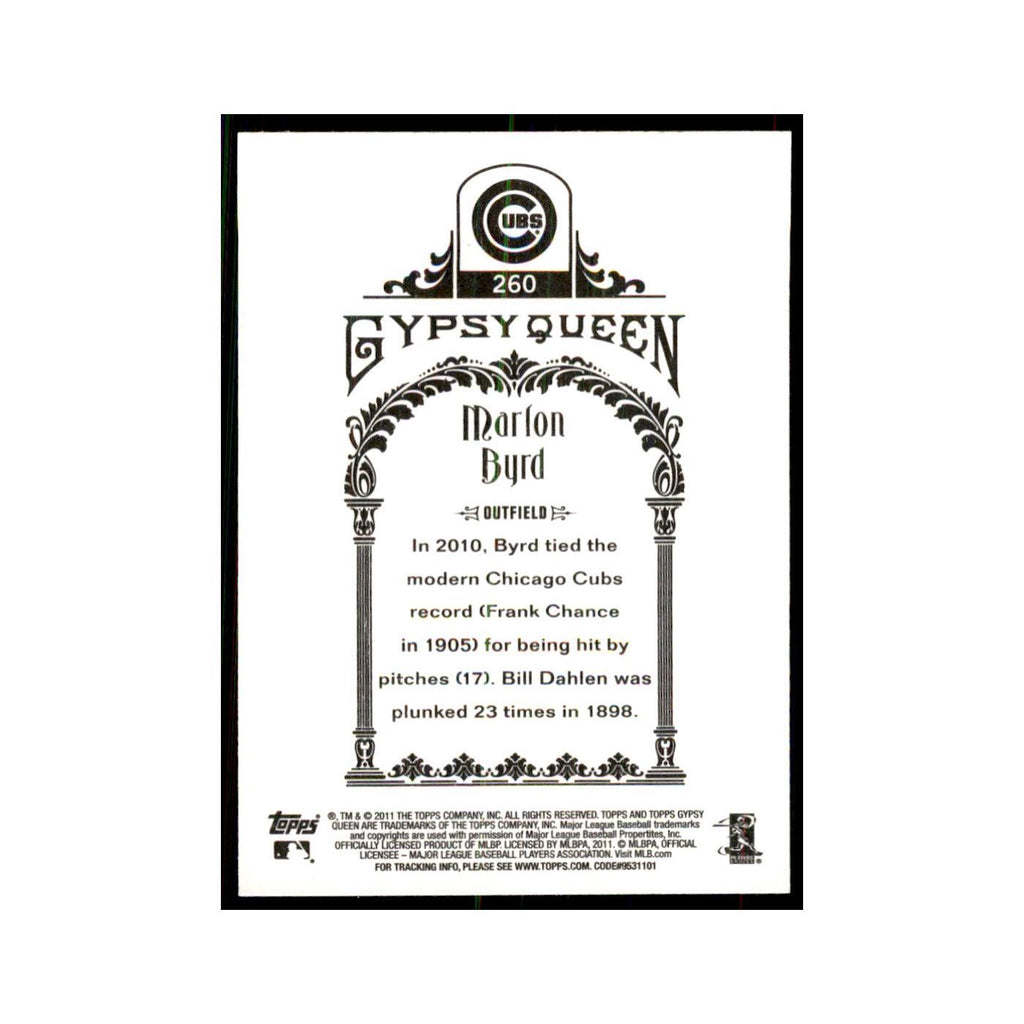 2011 Topps Gypsy Queen Marlon Byrd Cubs #260