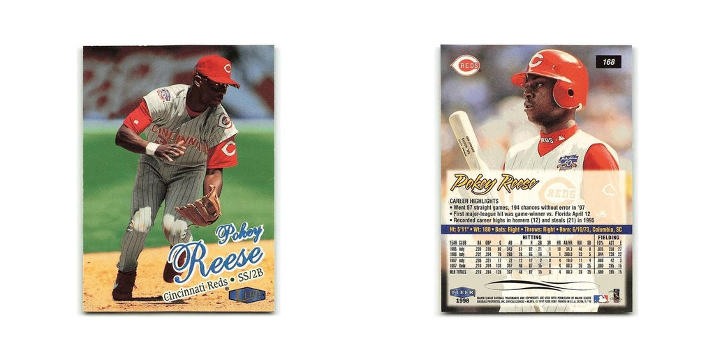 Pokey Reese 1998 Fleer Ultra #168 Cincinnati Reds Baseball Card NM