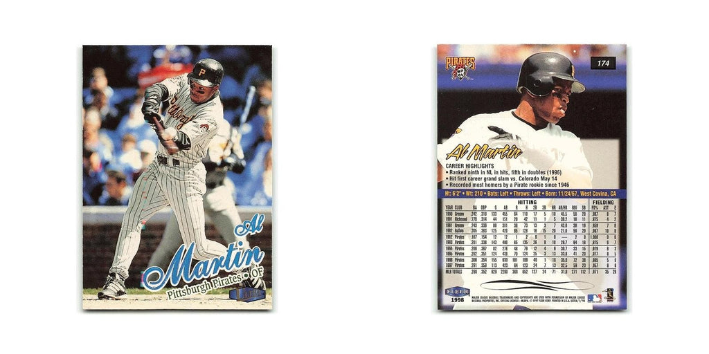 Al Martin 1998 Fleer Ultra #174 Pittsburgh Pirates Baseball Card NM