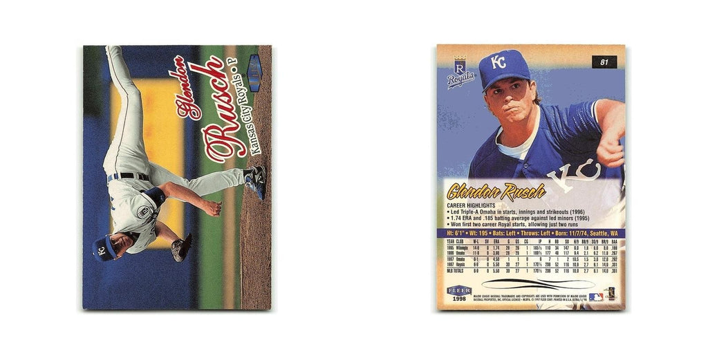 Glendon Rusch 1998 Fleer Ultra #81 Kansas City Royals Baseball Card NM