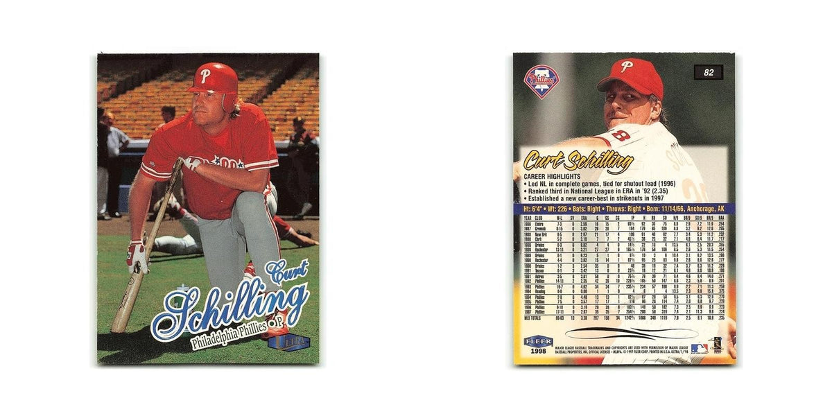 Curt Schilling 1998 Fleer Ultra #82 Philadelphia Phillies Baseball Card NM