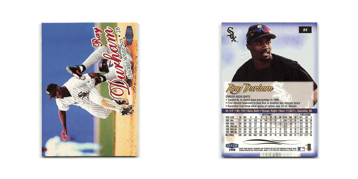 Ray Durham 1998 Fleer Ultra #94 Chicago White Sox Baseball Card NM