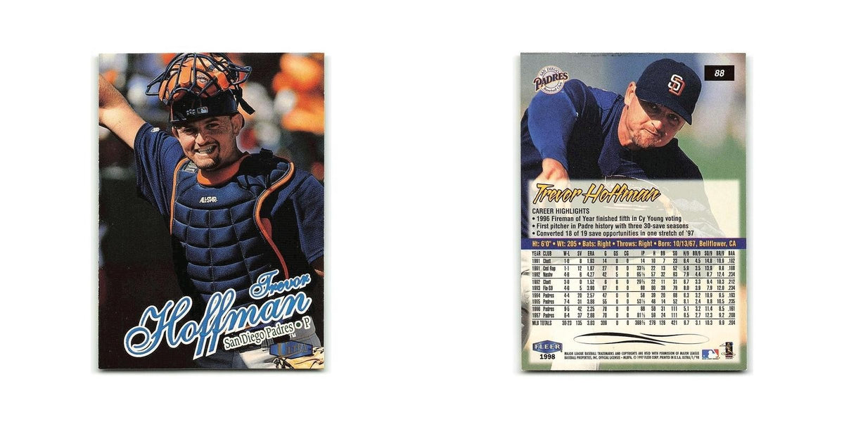 Trevor Hoffman 1998 Fleer Ultra #88 San Diego Padres Baseball Card NM