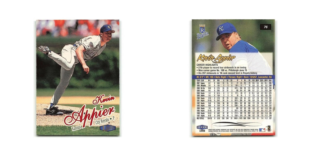 Kevin Appier 1998 Fleer Ultra #76 Kansas City Royals Baseball Card NM