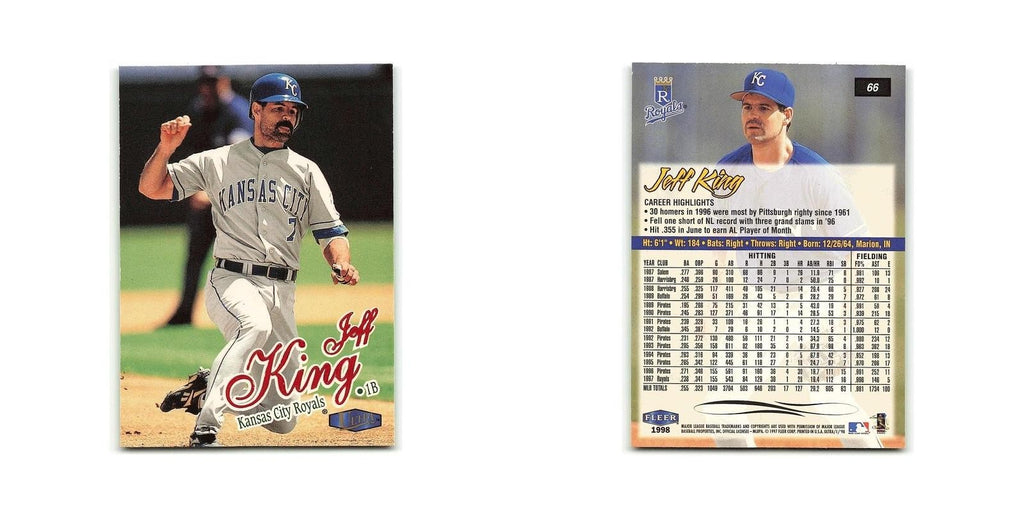 Jeff King 1998 Fleer Ultra #66 Kansas City Royals Baseball Card NM