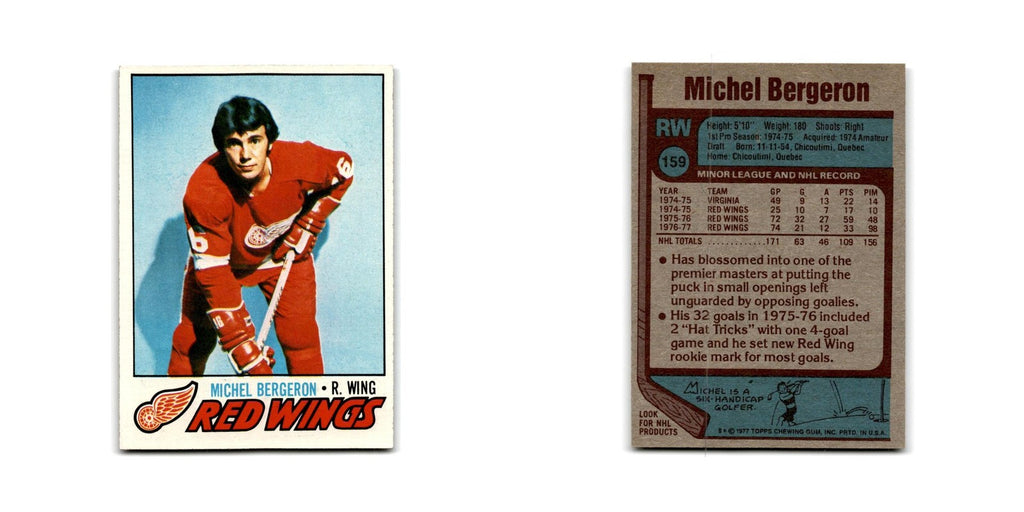 1977 Topps Michel Bergeron New York Islanders #159