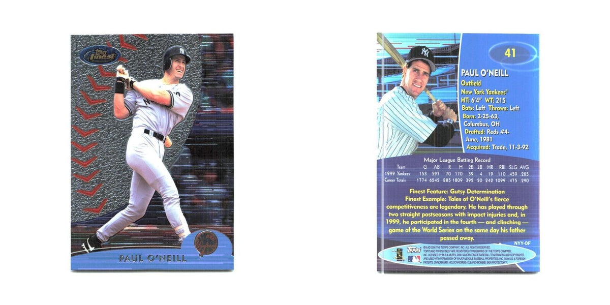 2000 Finest Paul O'Neill Yankees #41
