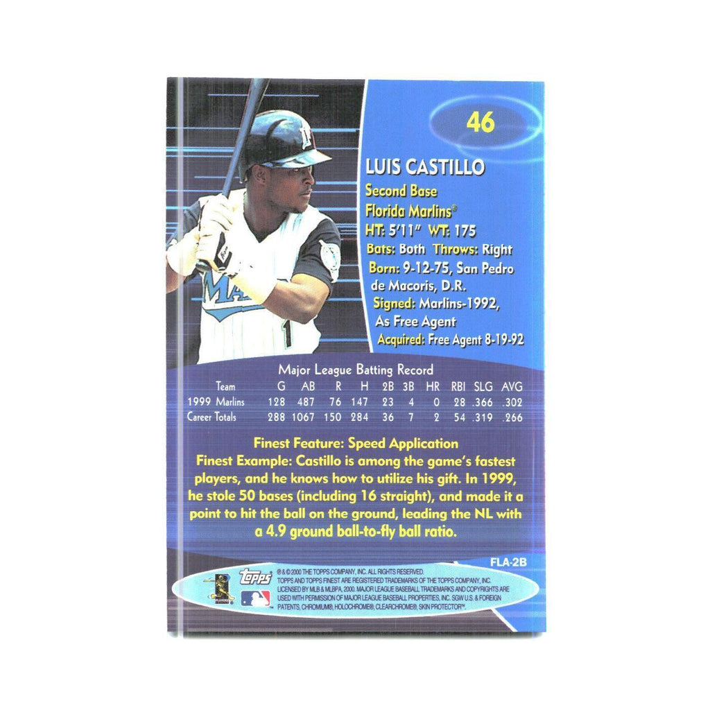 2000 Finest Luis Castillo Florida Marlins #46