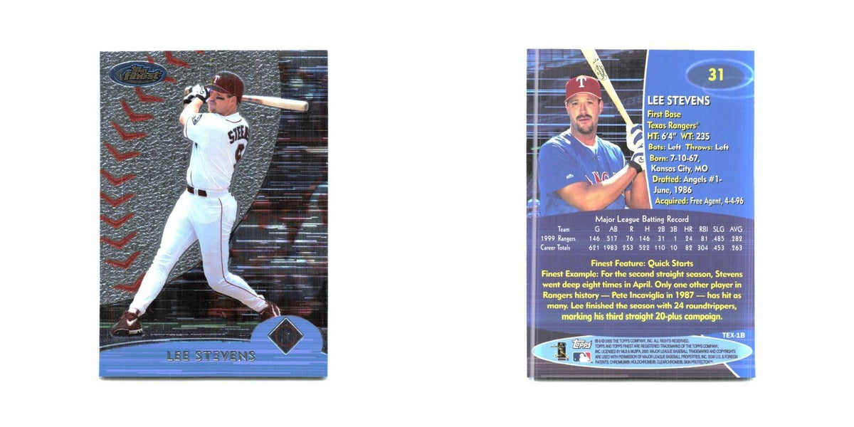 2000 Finest Lee Stevens Rangers #31
