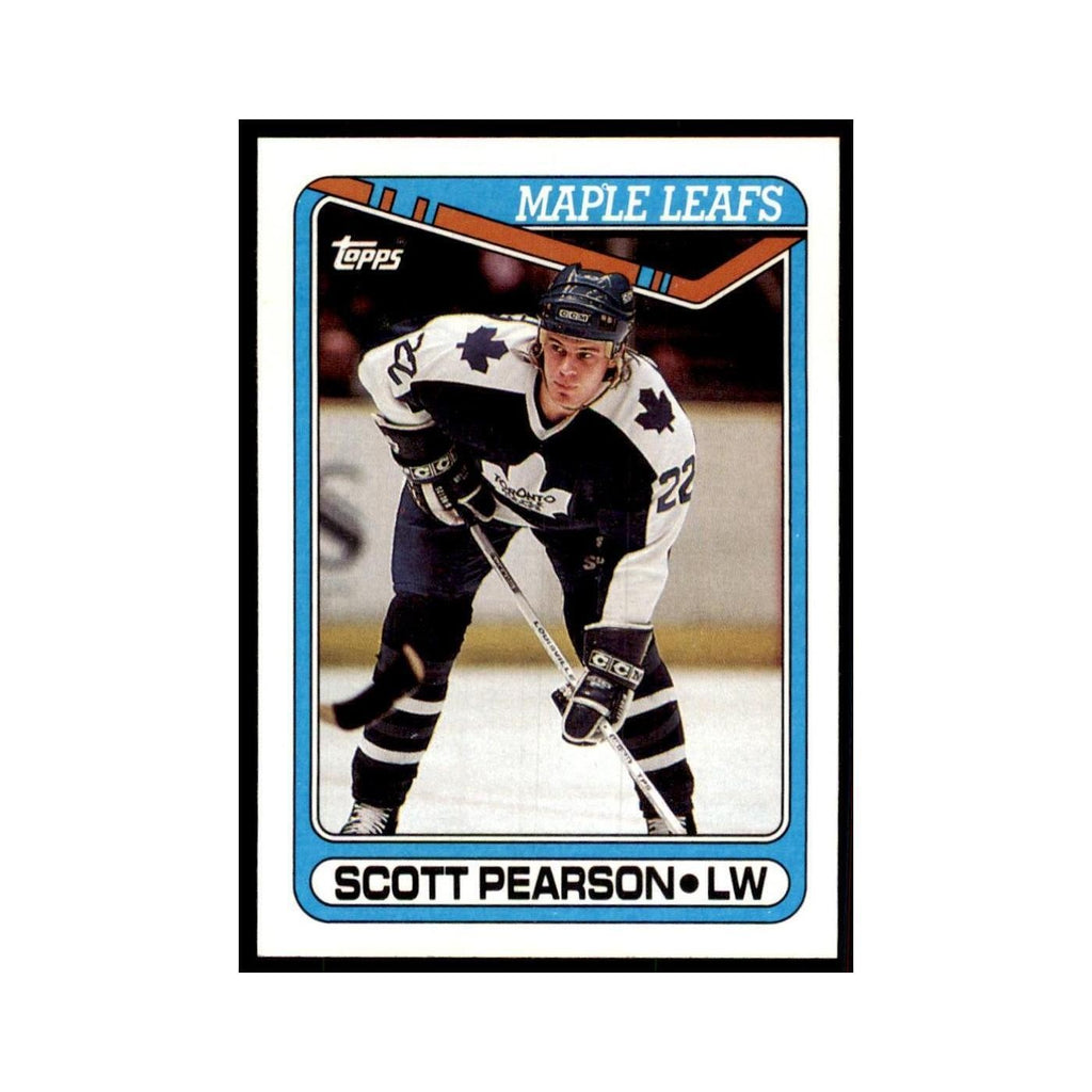 1990 Topps Hockey Card Scott Pearson #356