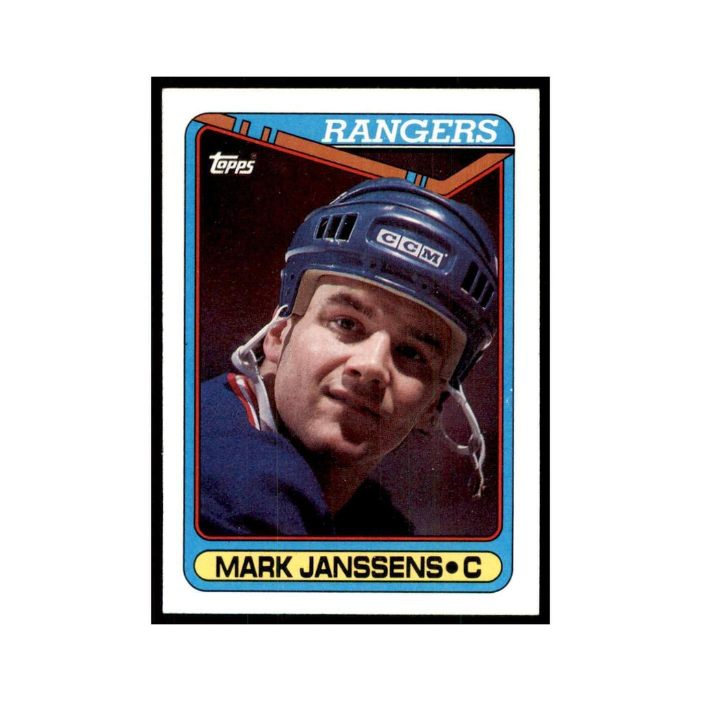 1990 Topps Hockey Card Mark Janssens #391