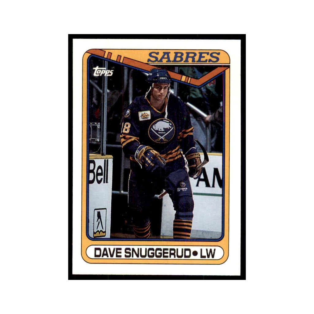 1990 Topps Hockey Card Dave Snuggerud #340