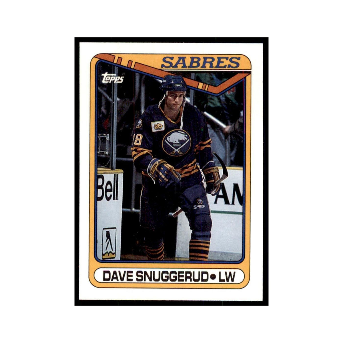 1990 Topps Hockey Card Dave Snuggerud #340