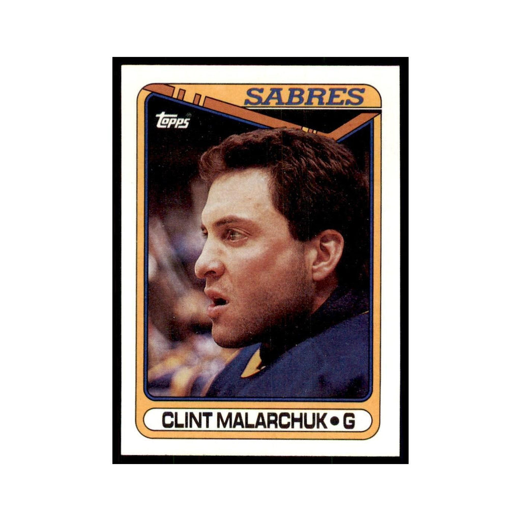 1990 Topps Hockey Card Clint Malarchuk #371