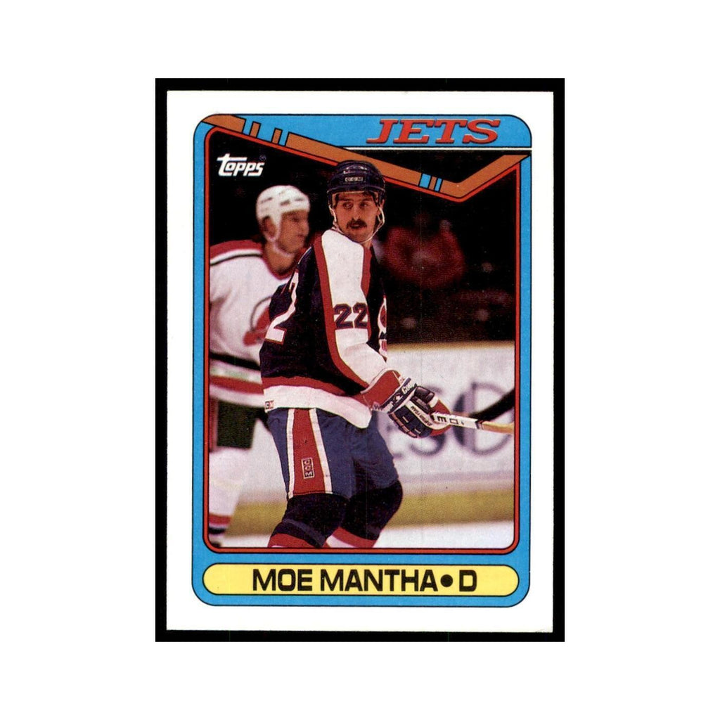 1990 Topps Hockey Card Moe Mantha #354