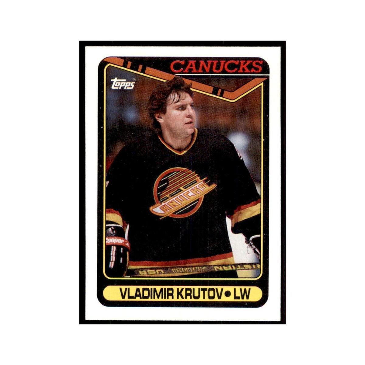 1990 Topps Hockey Card Vladimir Krutov #380