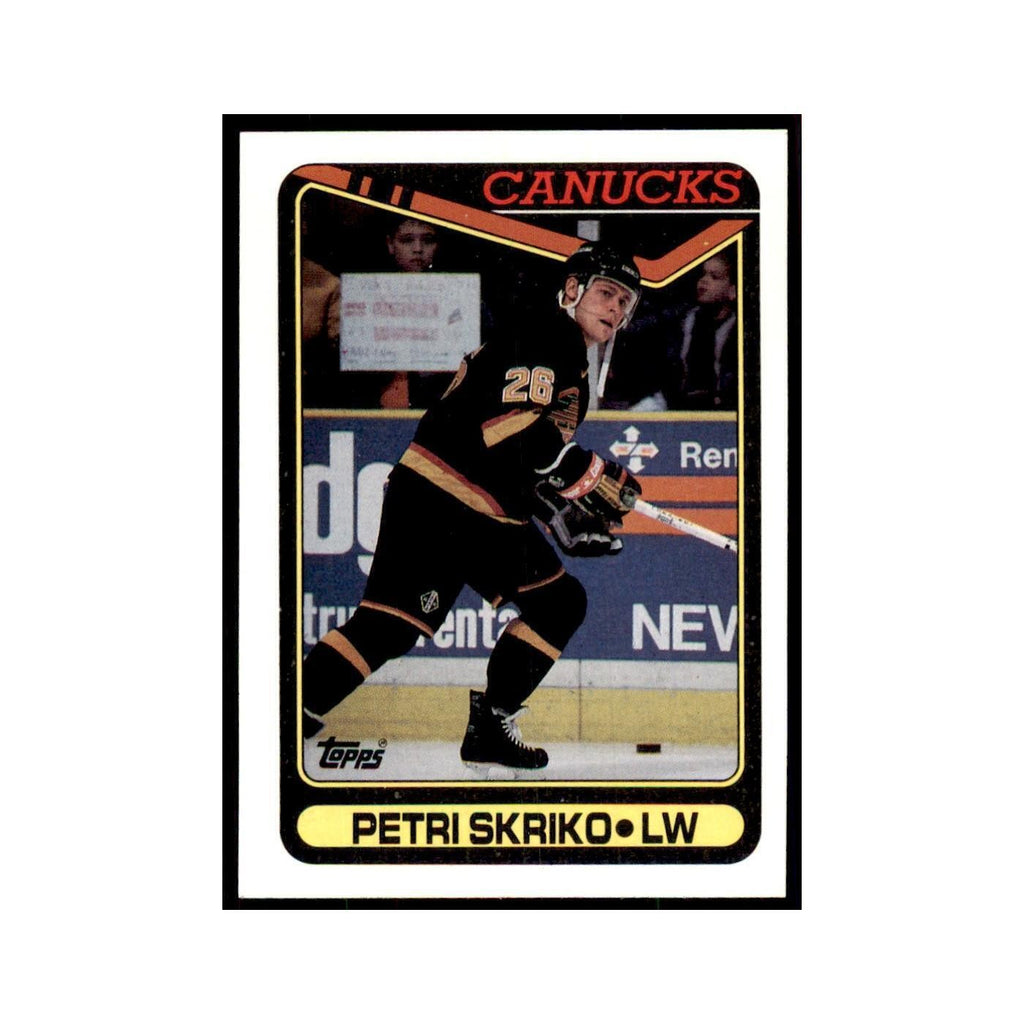 1990 Topps Hockey Card Petri Skriko #316