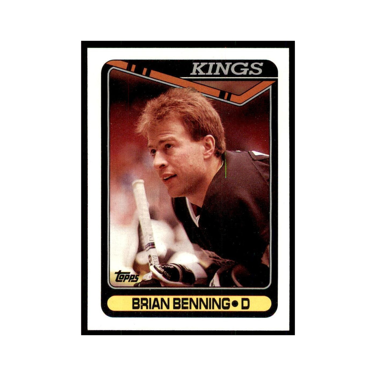 1990 Topps Hockey Card Brian Benning #365