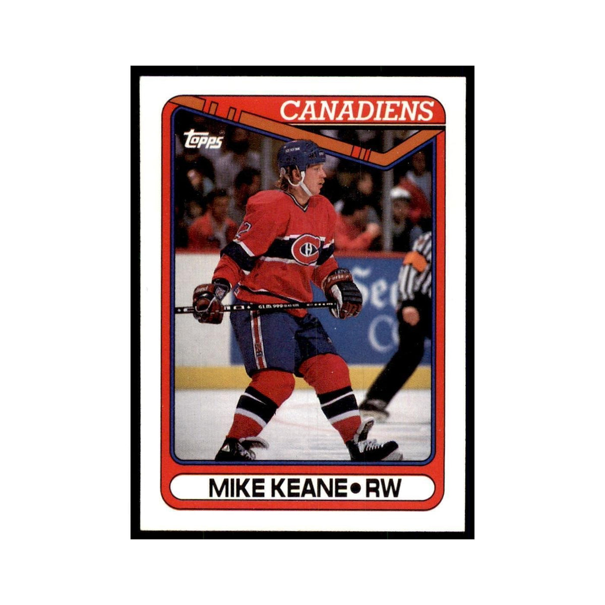 1990 Topps Hockey Card Mike Keane #325