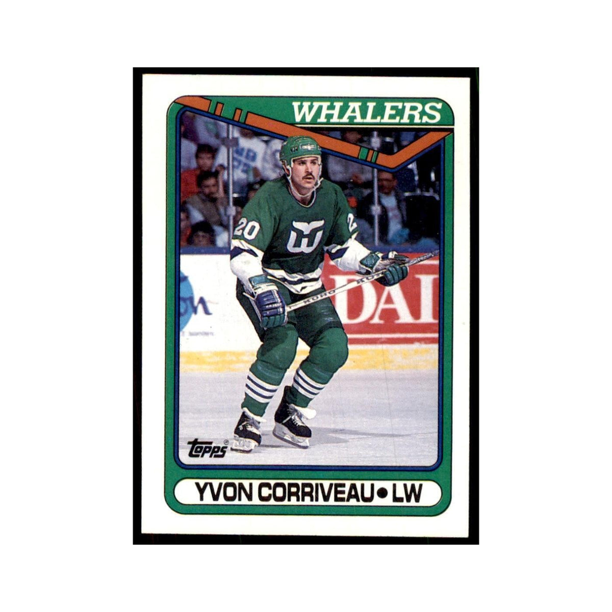 1990 Topps Hockey Card Yvon Corriveau #364