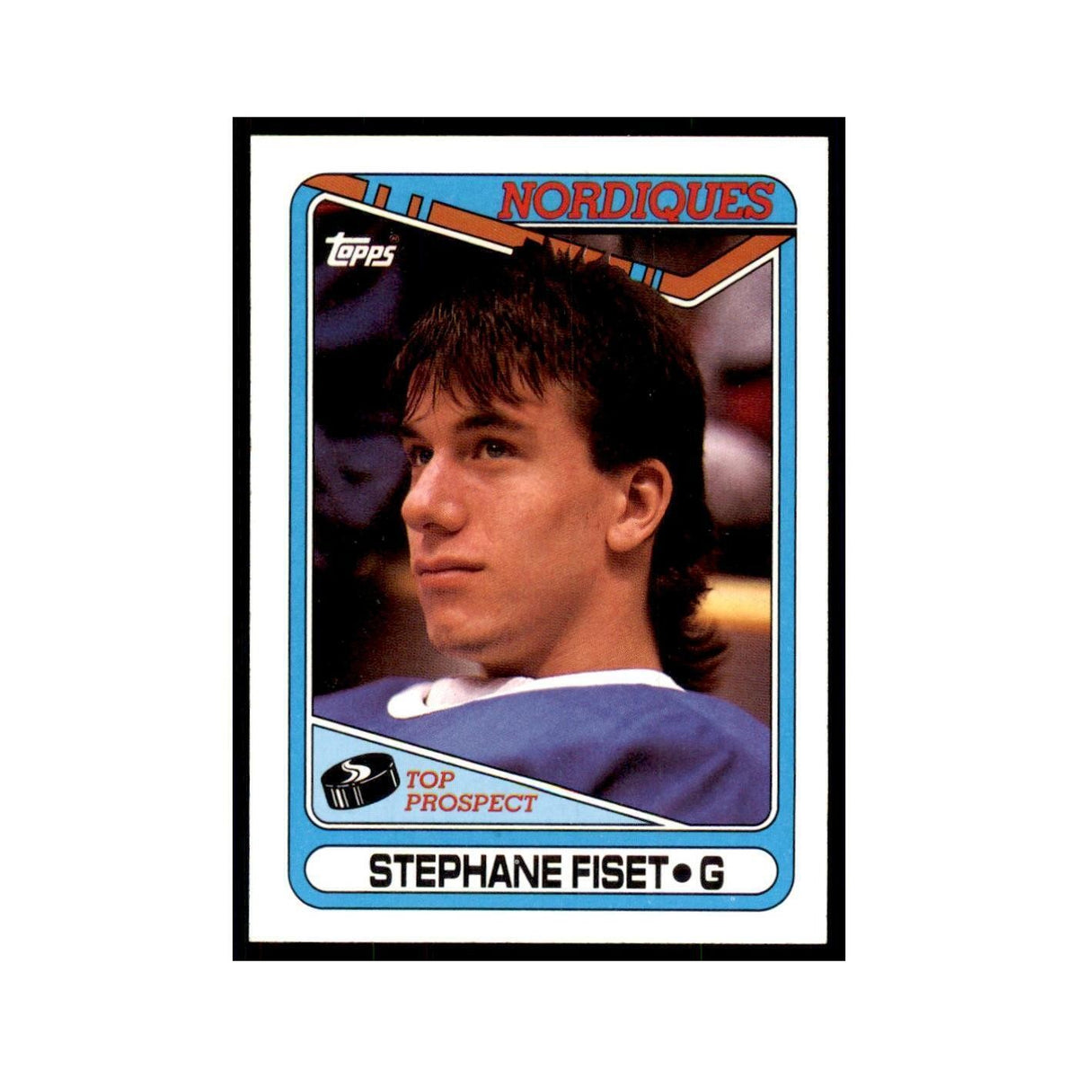 1990 Topps Hockey Card Stephane Fiset #312