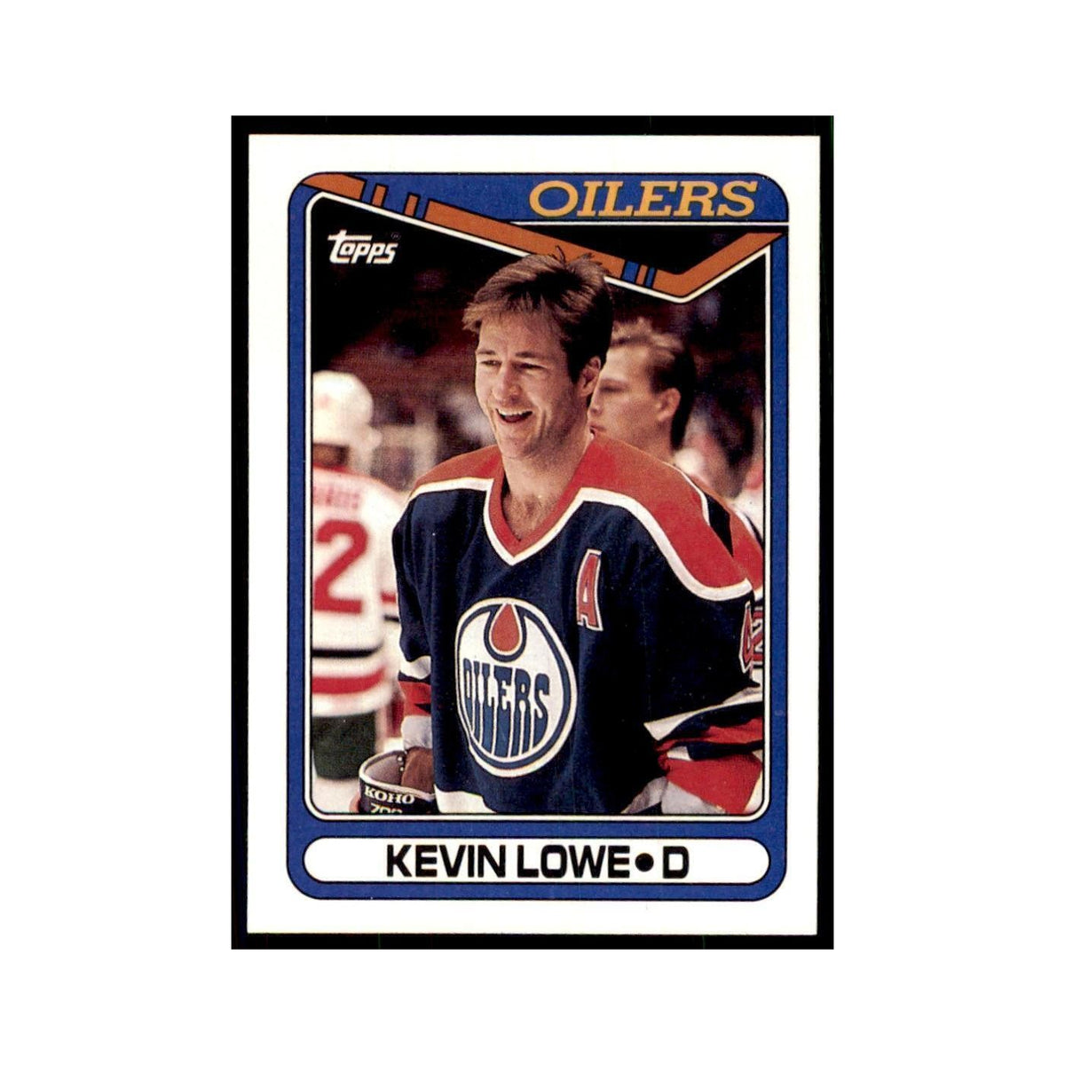 1990 Topps Hockey Card Kevin Lowe #307