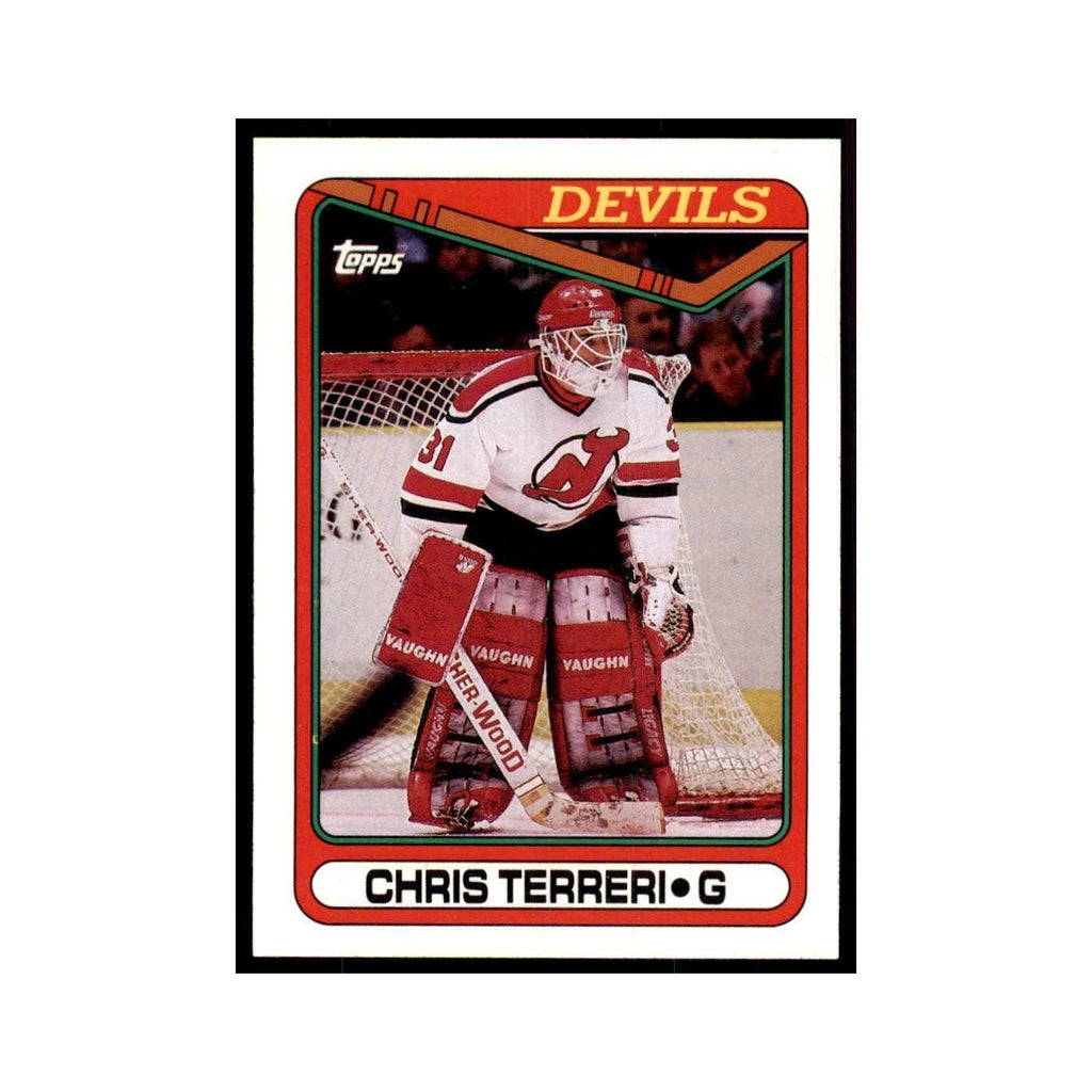 1990 Topps Hockey Card Chris Terreri #375