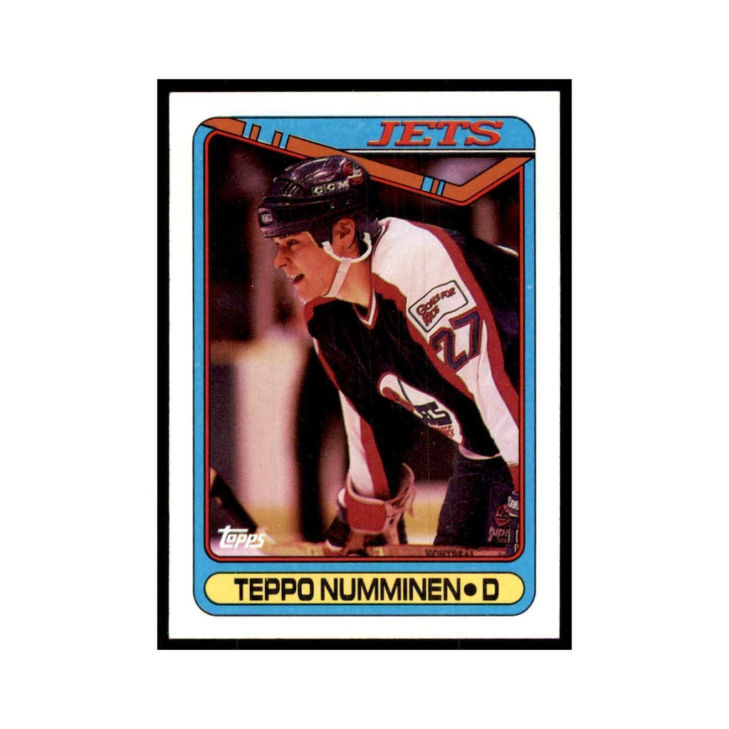 1990 Topps Hockey Card Teppo Numminen #385