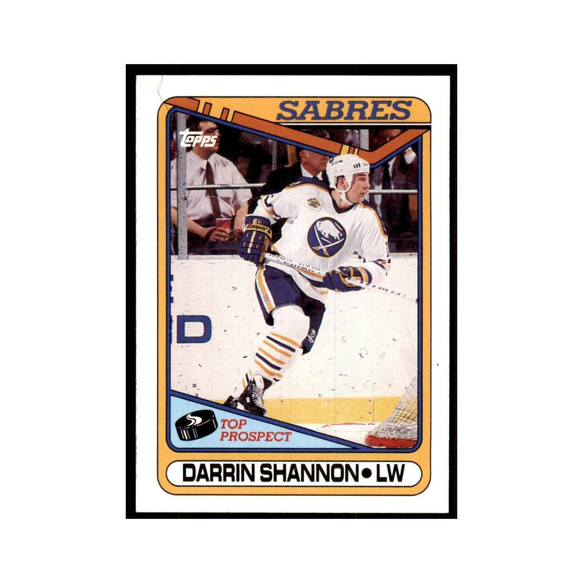 1990 Topps Hockey Card Darrin Shannon #310