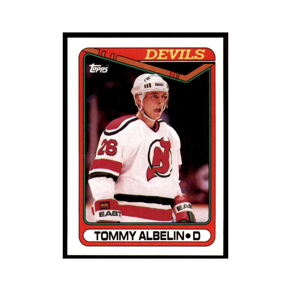 1990 Topps Hockey Card Tommy Albelin #323