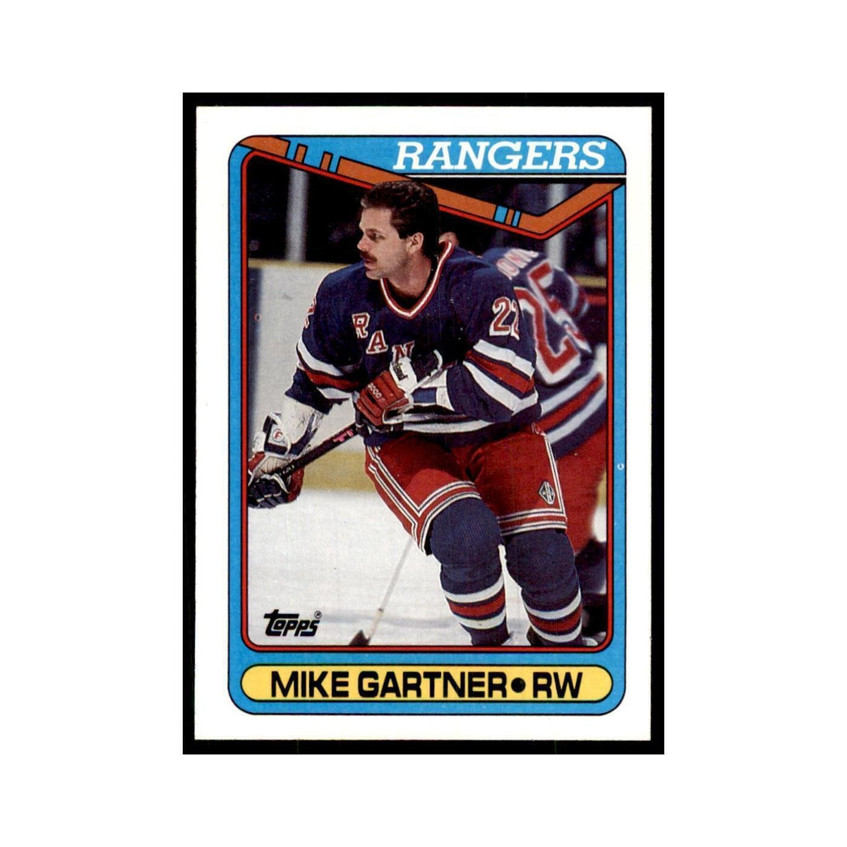 1990 Topps Hockey Card Mike Gartner #373