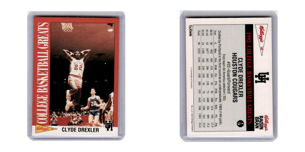 1992 Kellogg's College Basketball Greats Clyde Drexler #2