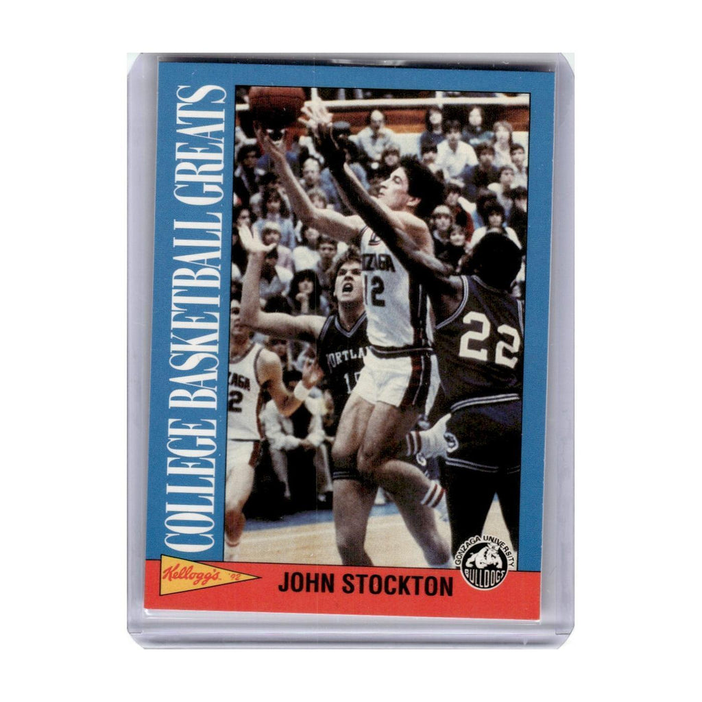 1992 Kellogg's College Basketball Greats John Stockton Gonzaga Bulldogs #8