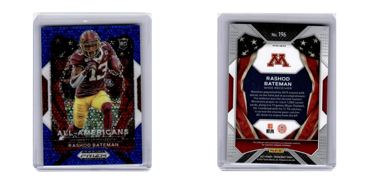 2021 Panini Prizm Draft Rashod Bateman Minnesota Golden Gophers #196