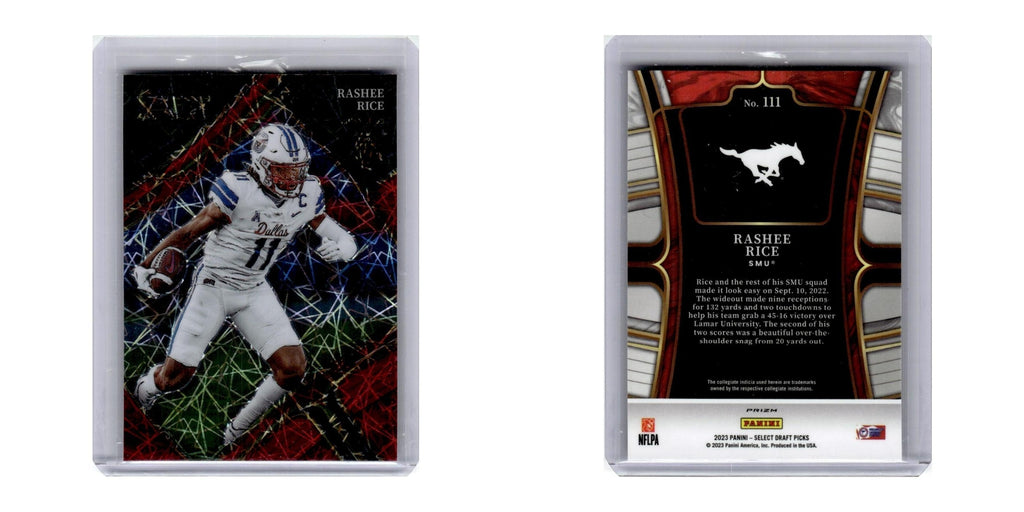 2023 Panini Select Draft Picks Rashee Rice SMU Mustangs #111