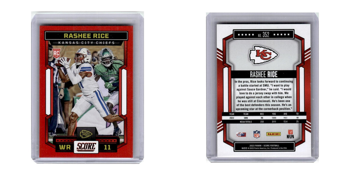 2023 Score Rashee Rice Chiefs #352