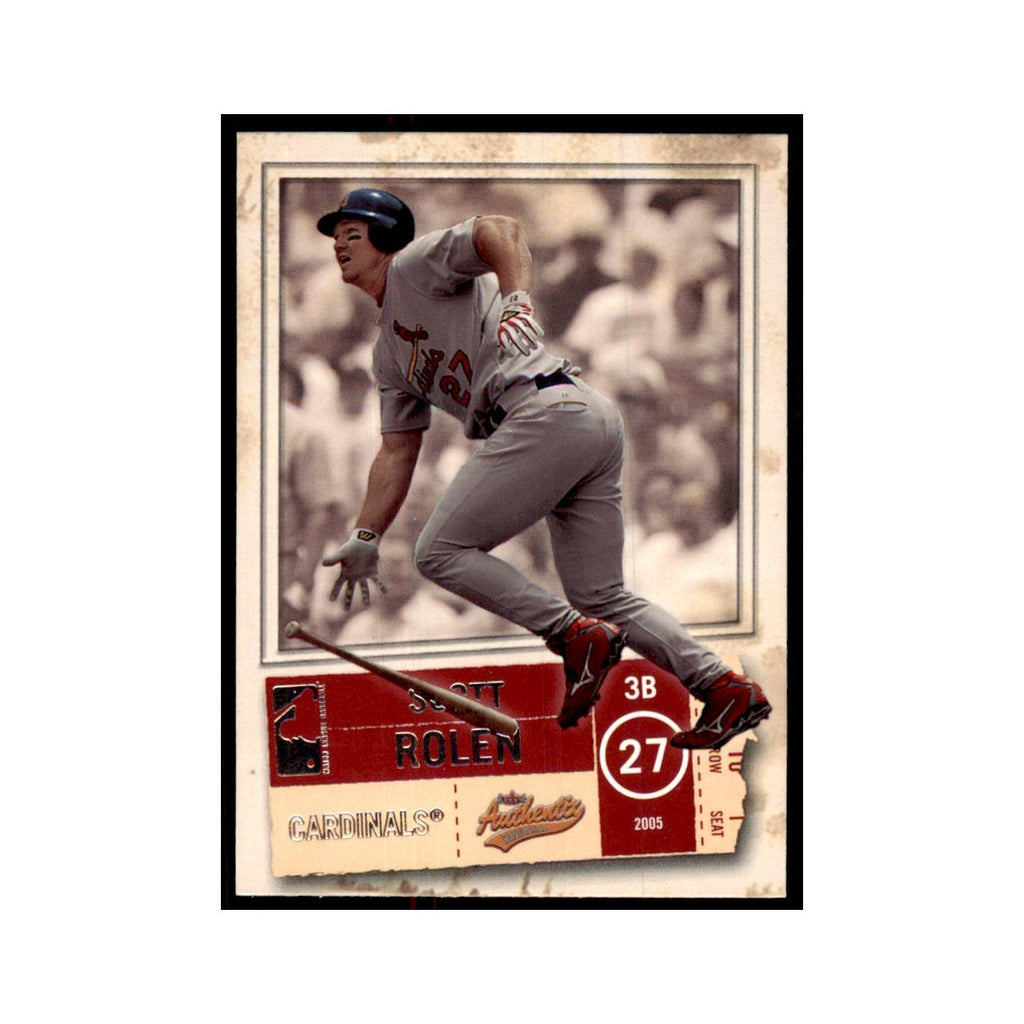 2005 Fleer Authentix Scott Rolen Cardinals #10