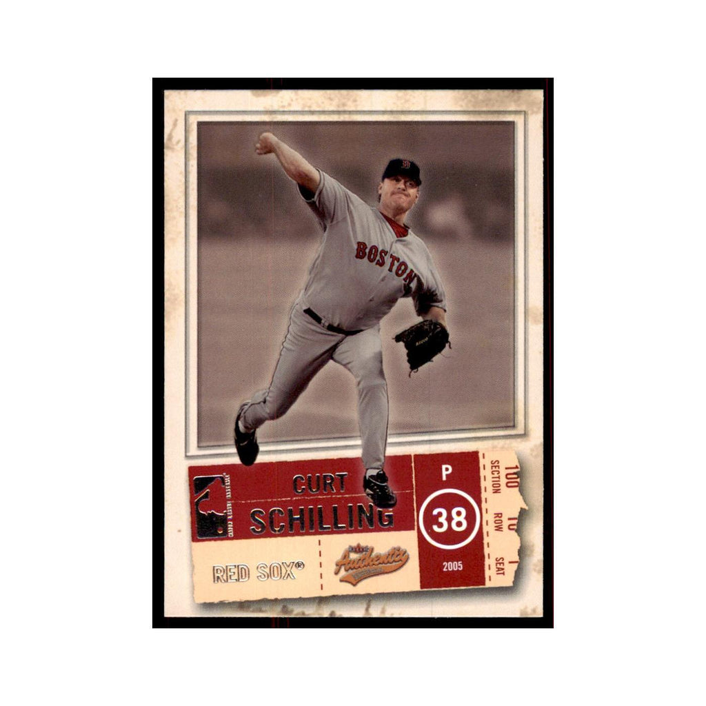 2005 Fleer Authentix Curt Schilling Red Sox #75
