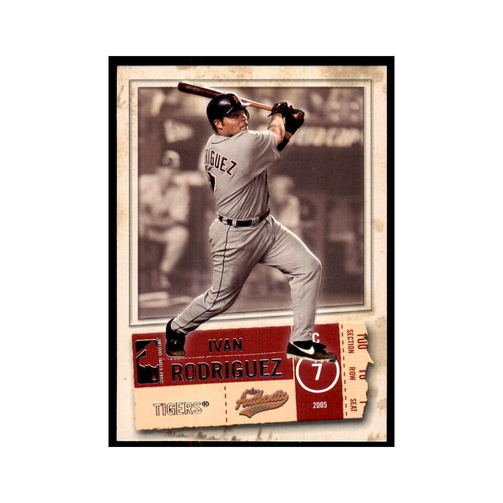 2005 Fleer Authentix Ivan Rodriguez Tigers #26