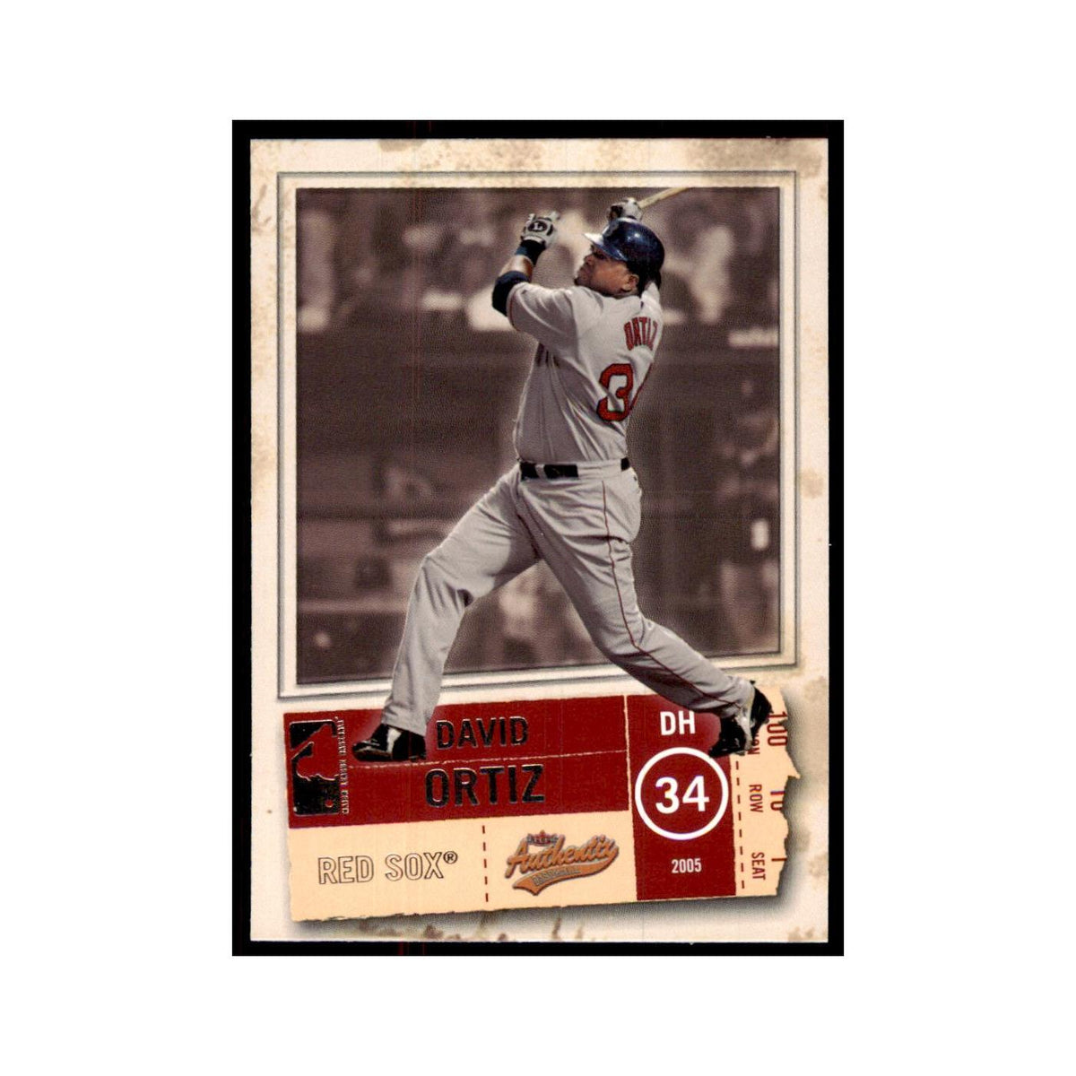 2005 Fleer Authentix David Ortiz Red Sox #72