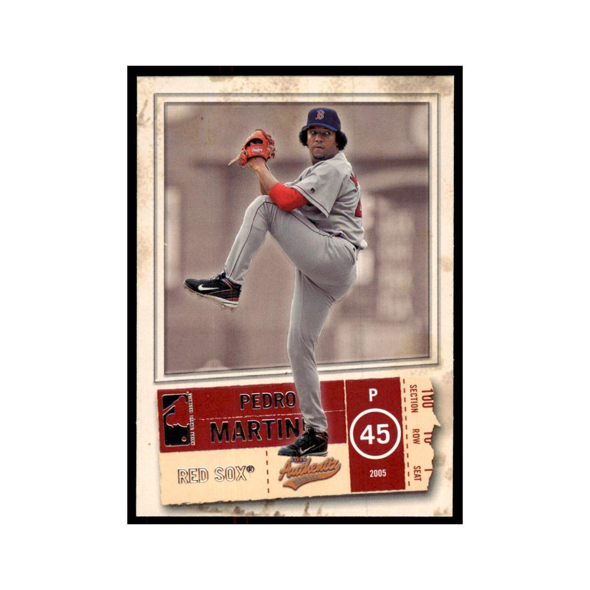 2005 Fleer Authentix Pedro Martinez Red Sox #52