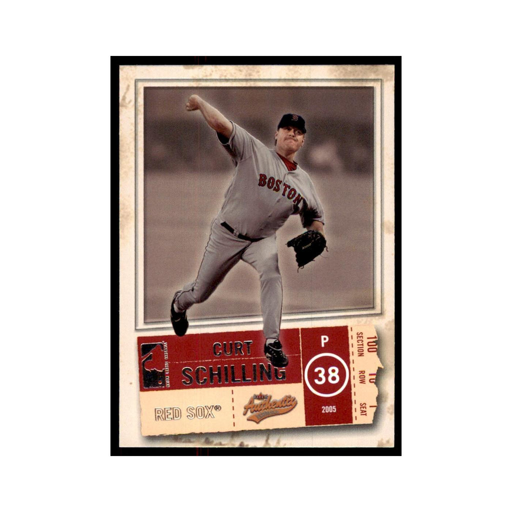 2005 Fleer Authentix Curt Schilling Red Sox #75