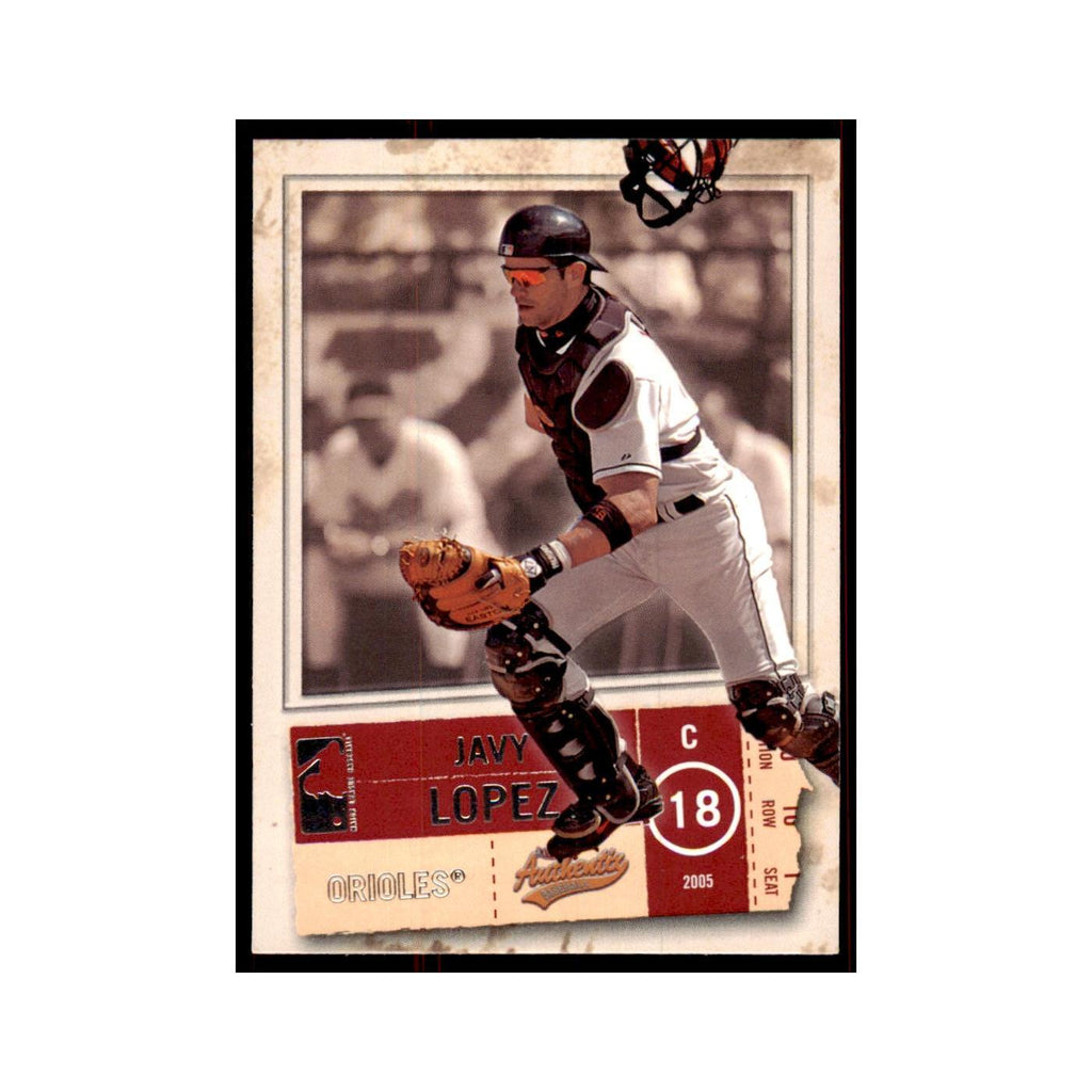 2005 Fleer Authentix Javy Lopez Orioles #78