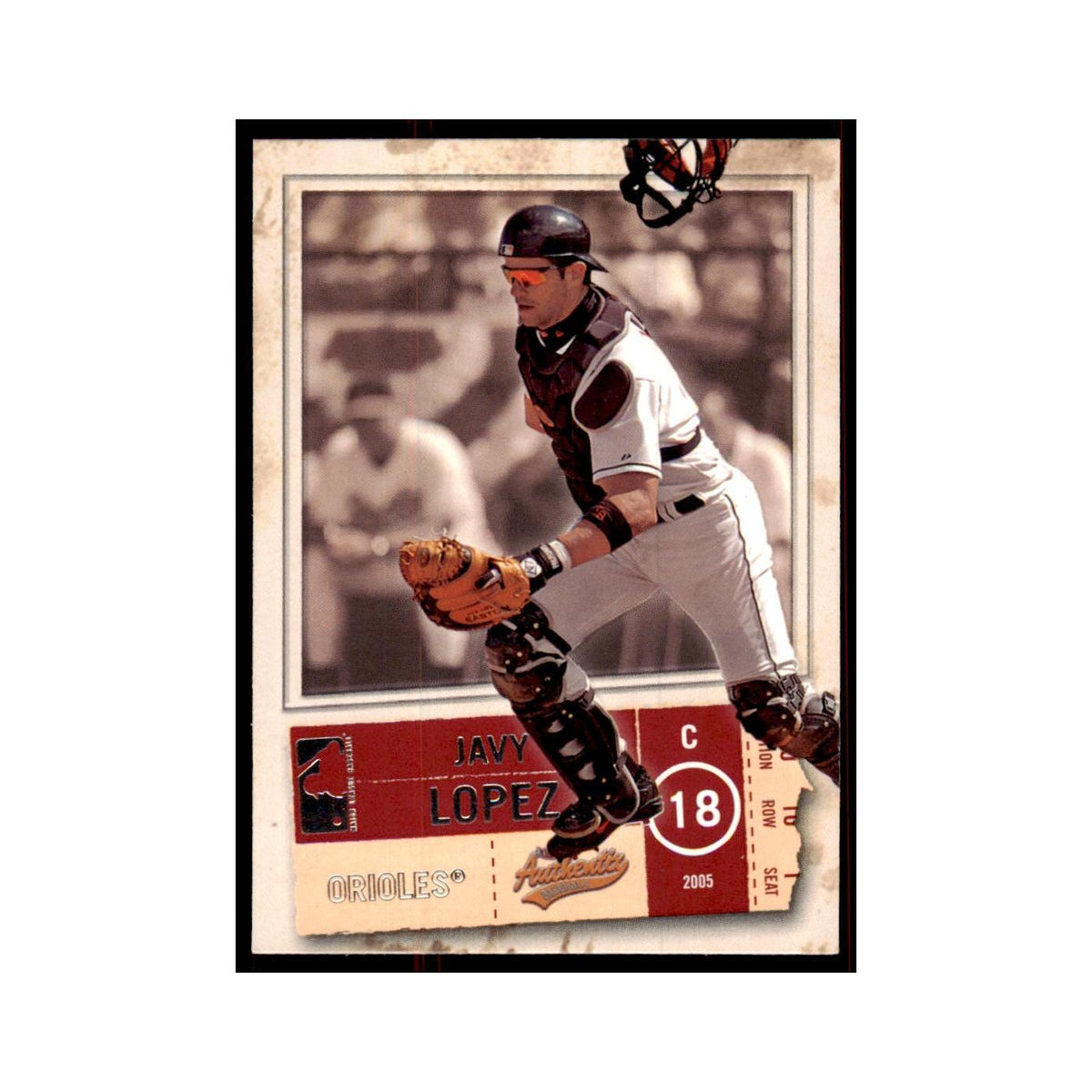 2005 Fleer Authentix Javy Lopez Orioles #78