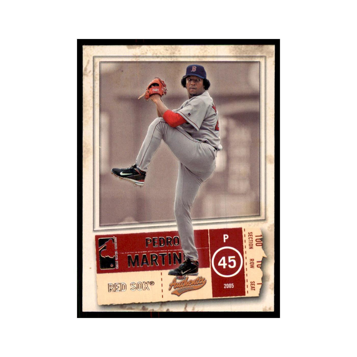 2005 Fleer Authentix Pedro Martinez Red Sox #52