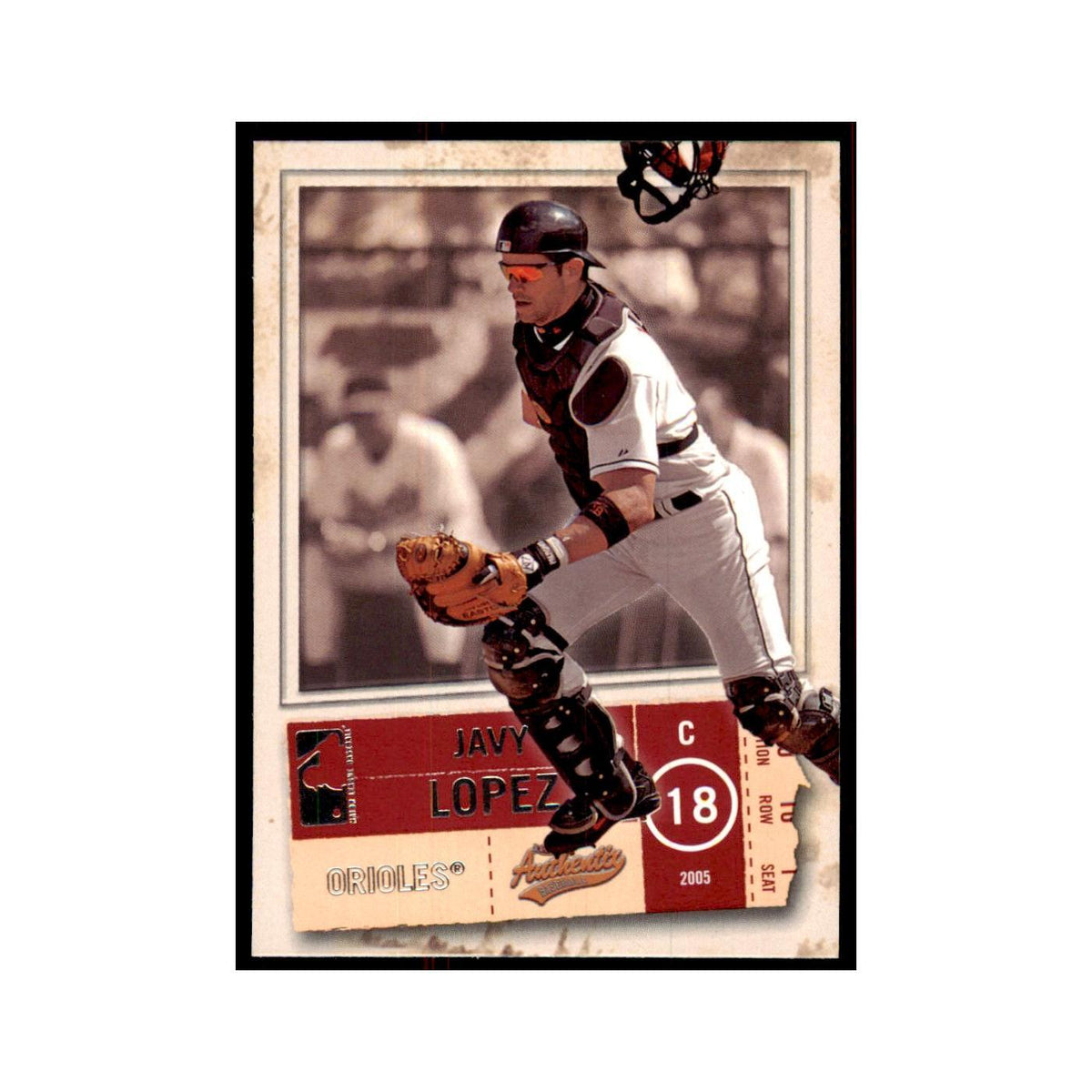 2005 Fleer Authentix Javy Lopez Orioles #78