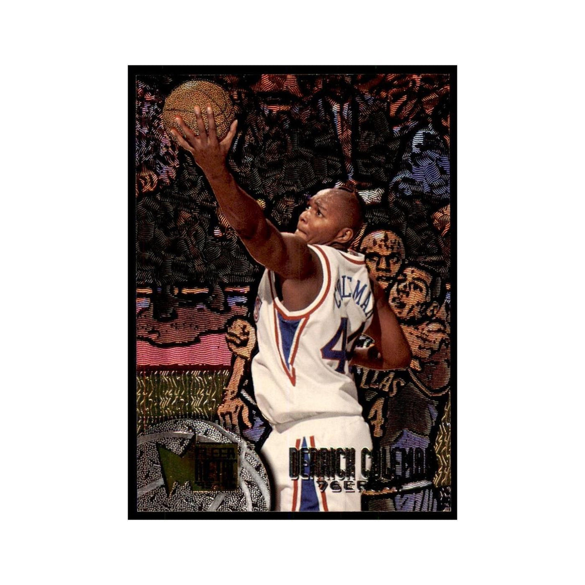 1995 Fleer Metal Derrick Coleman Basketball Cards #176